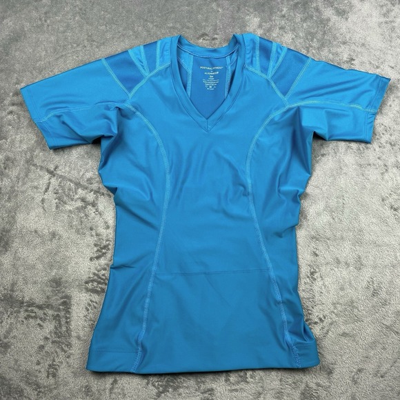 Blue Short Sleeve Women's Top - Picture 1 of 10